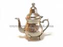 handmade carved white copper tea pot