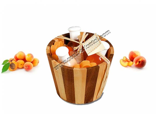 Peach Apricot Box Bucket Steam natural