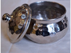 Sucrier en Cuivre martelé Artisanal