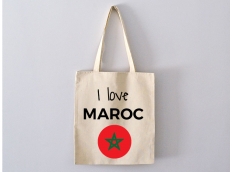 Sac Tote Bag I Love Maroc