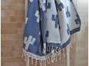 Fouta hammam towel white silver