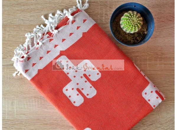 Fouta hammam towel white silver