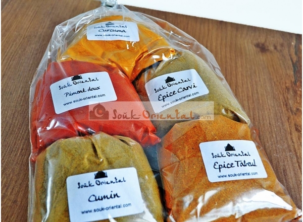Pack Spices traditional Maghreb (100g x 5)