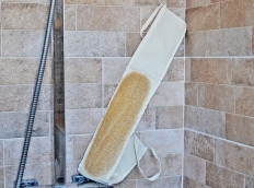 Sangle lave dos coton et Loofah