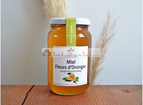 Miel de fleur d'oranger de Tunisie pur artisanale 500gr