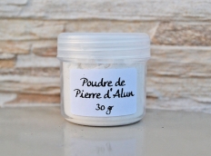 Poudre de pierre d'alun 100% naturelle