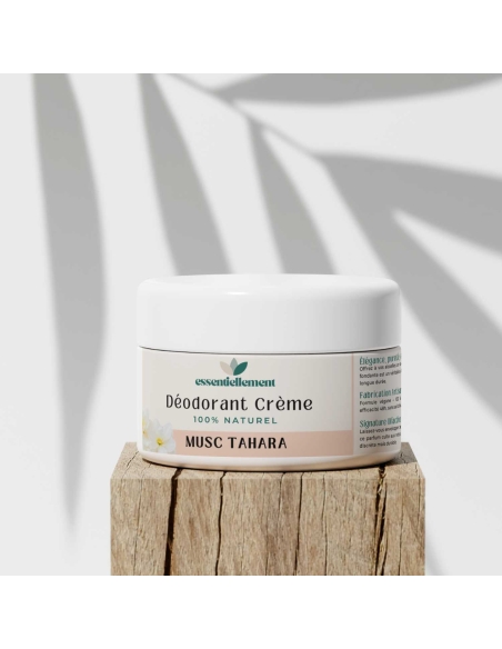 Déodorant Crème Naturel sans Aluminium – Musc Tahara – 50 g